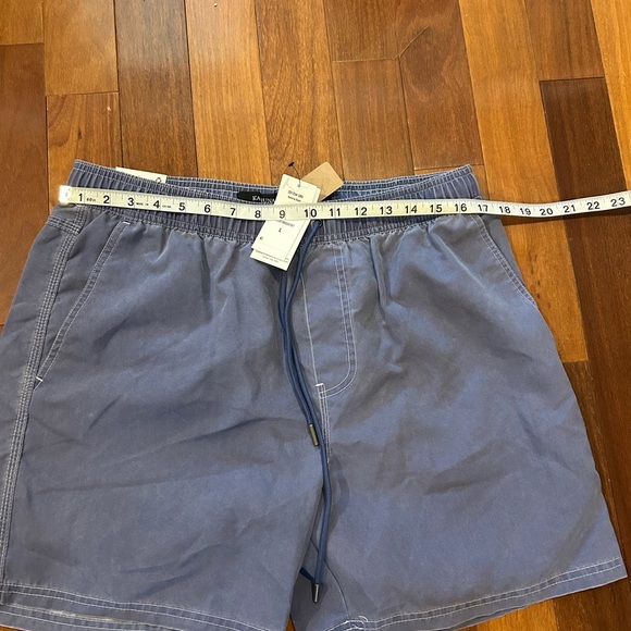 Cotton Men's Kahuna Drawstring Shorts, Worker Blue, Size L New - Picture 4 of 5